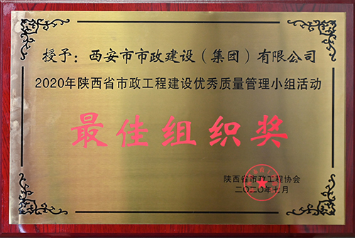 最佳组织奖，，，，，，省不朽情缘工程建设优异质量治理小组运动