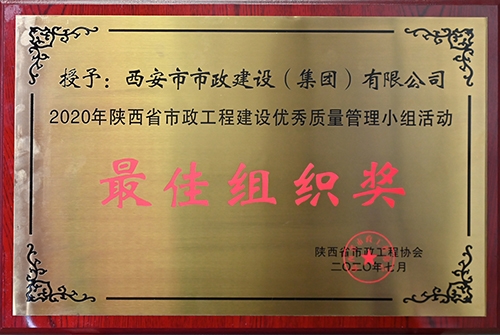 最佳组织奖，，，，，，，省不朽情缘工程建设优异质量治理小组运动